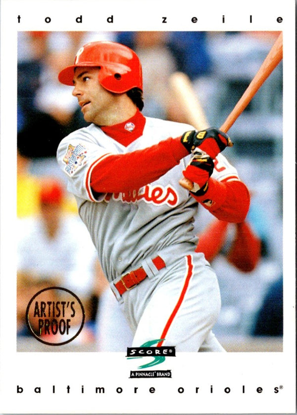 1997 Score Artist's Proofs White Border Todd Zeile #257