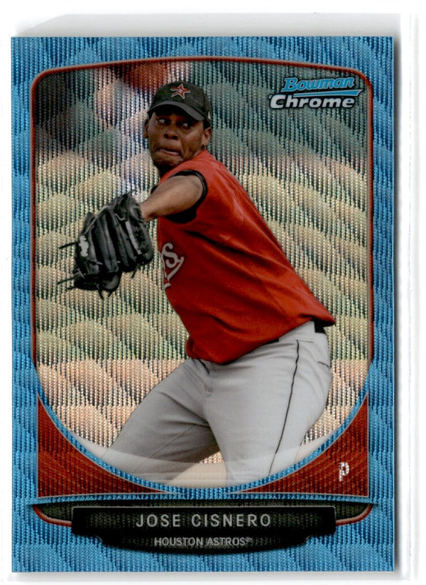 2013 Bowman Chrome Prospects Blue Wave Jose Cisnero #BCP35