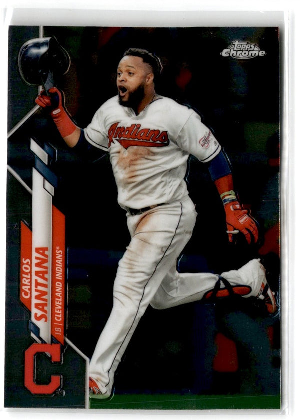 2020 Topps Chrome Carlos Santana #165