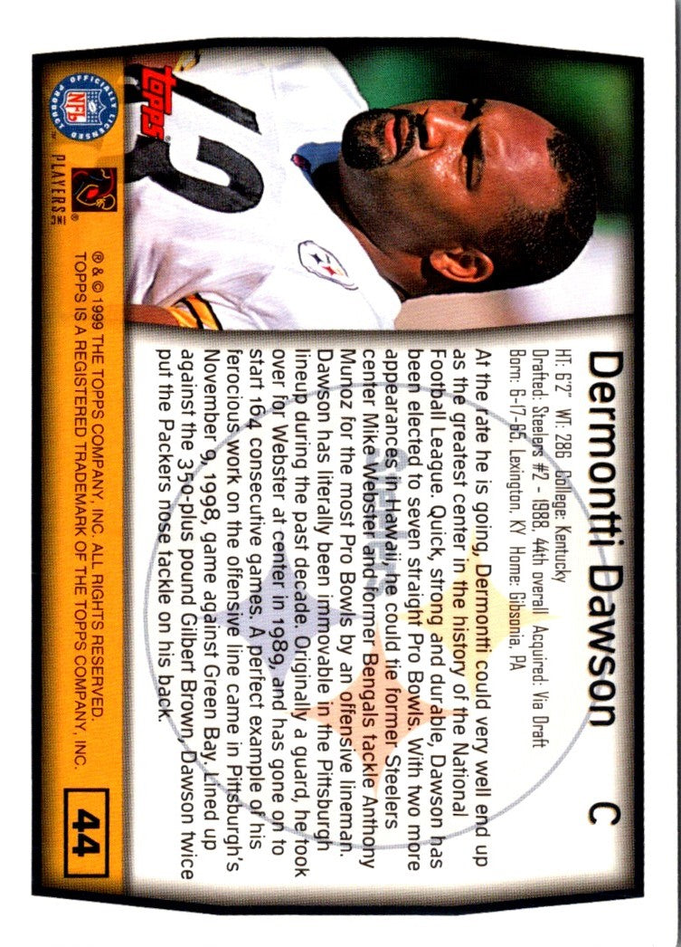 1999 Topps Collection Dermontti Dawson