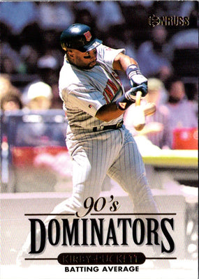 1994 Donruss 90's Dominators Batting Average Kirby Puckett #5