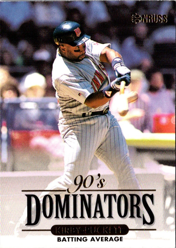 1994 Donruss 90's Dominators Batting Average Kirby Puckett #5