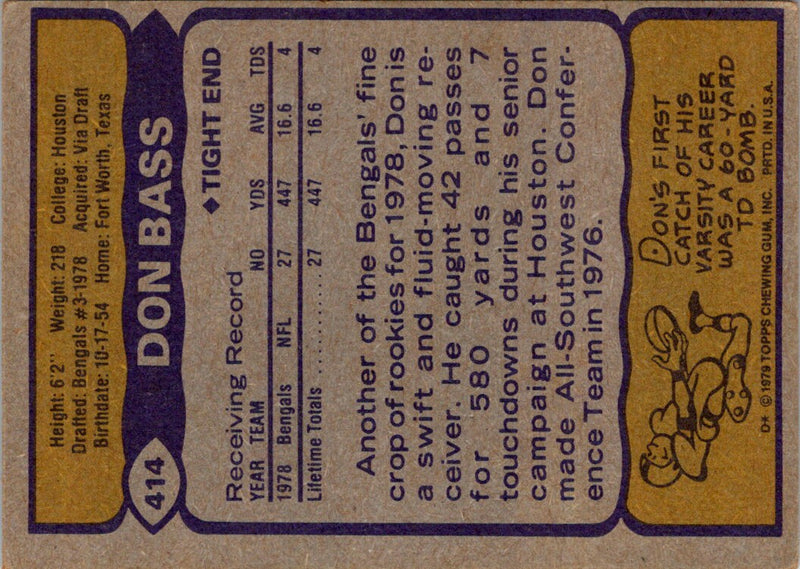 1979 Topps Don Bass