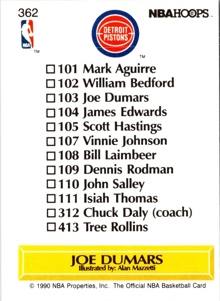 1990 Hoops Joe Dumars