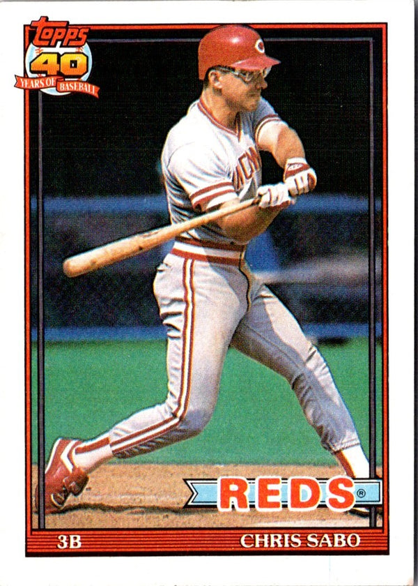 1991 Topps Chris Sabo #45