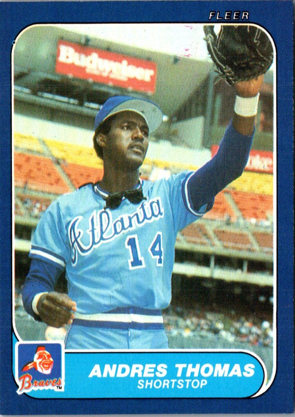 1986 Fleer Update Andres Thomas #U-112