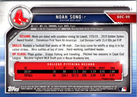 2019 Bowman Draft Chrome Noah Song #BDC-99
