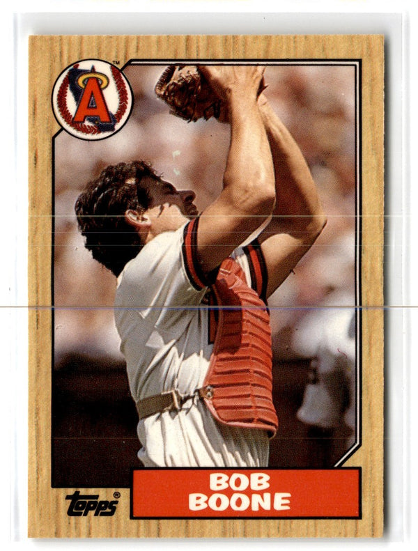 1987 Topps Tiffany Bob Boone #166