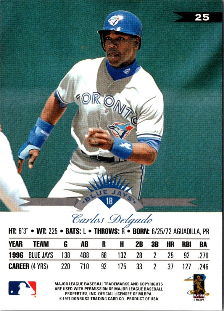 1997 Leaf Carlos Delgado