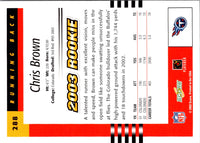 2003 Score Chris Brown #288 Rookie