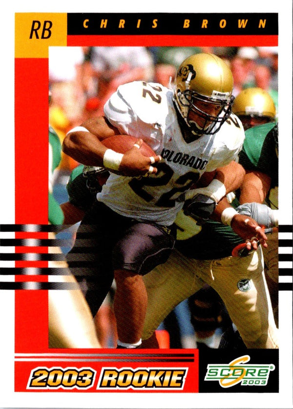 2003 Score Chris Brown #288 Rookie