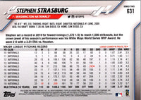 2020 Topps Stephen Strasburg #631