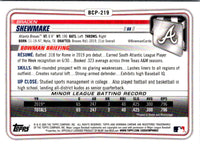 2020 Bowman Chrome Prospects Braden Shewmake #BCP-219