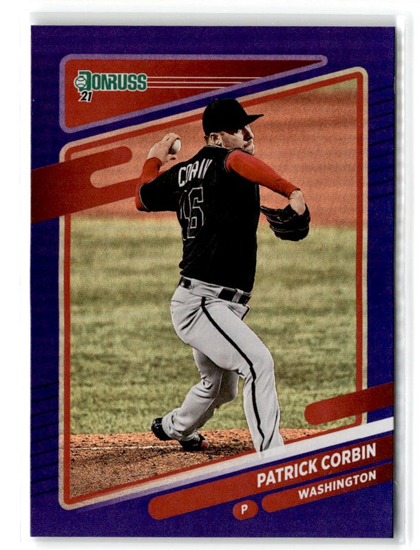 2021 Donruss Holo Blue Patrick Corbin #160