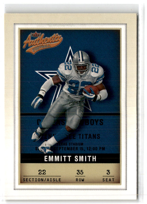 2002 Fleer Authentix Emmitt Smith #35