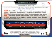 2015 Bowman Chrome Roberto Osuna #173 Rookie
