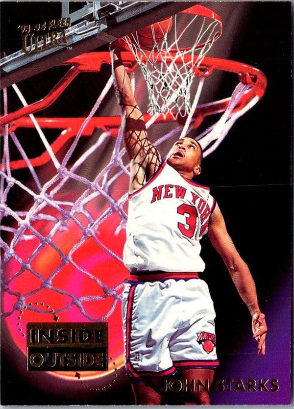 1993 Ultra Inside Outside John Starks #9
