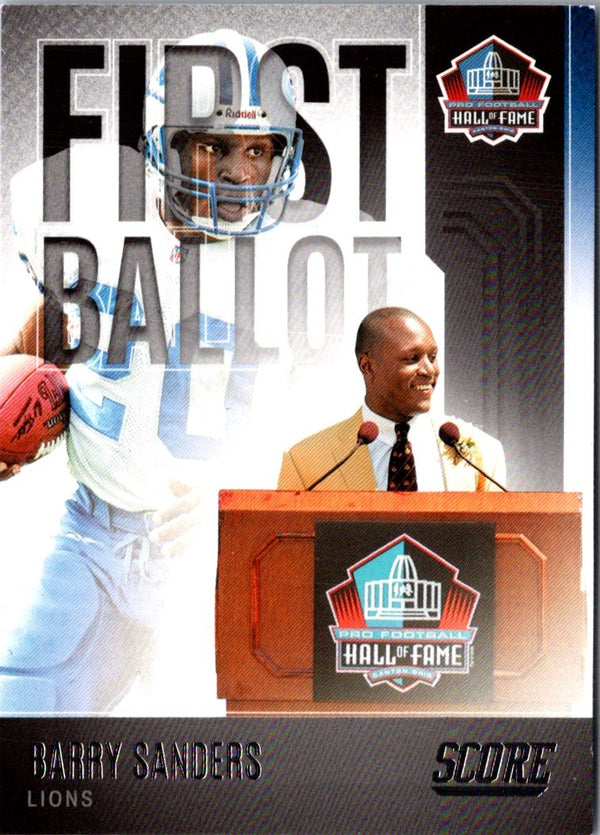 2022 Score First Ballot Barry Sanders #FB-BS