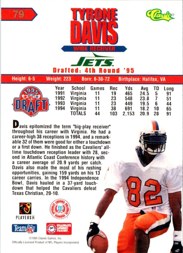 1995 Classic NFL Tyrone Davis