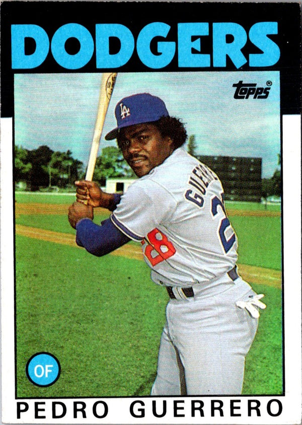 1986 Topps Pedro Guerrero #145