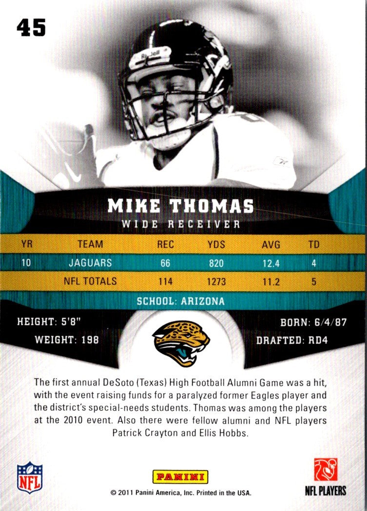 2011 Panini Gridiron Gear Mike Thomas