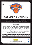 2015 Panini Complete Carmelo Anthony