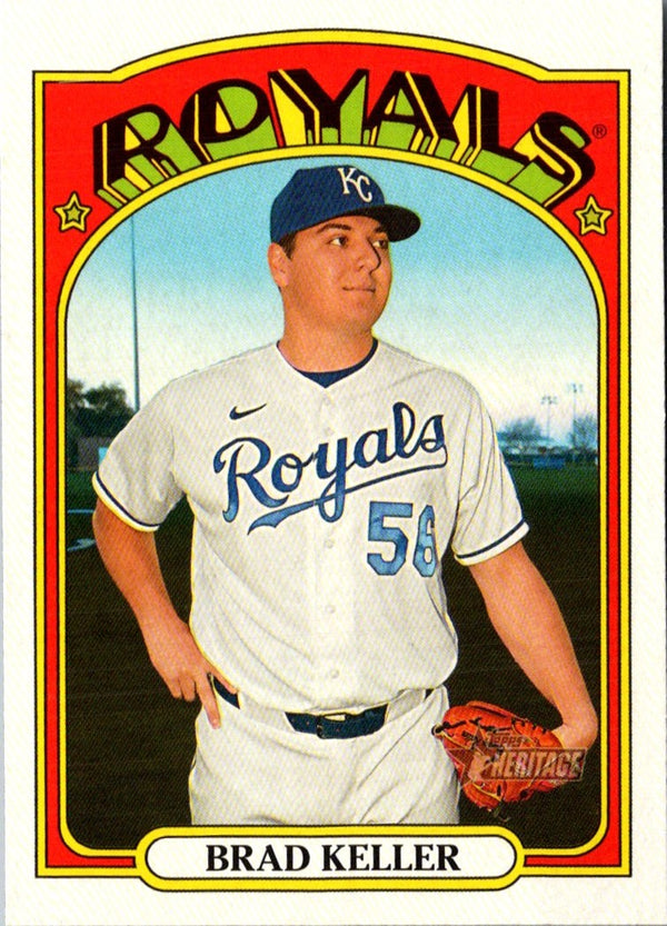 2021 Topps Heritage Red Brad Keller #207