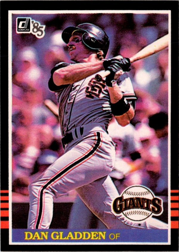 1985 Donruss Dan Gladden #567 Rookie