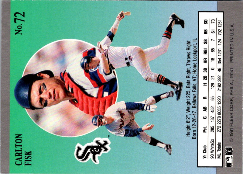1991 Ultra Carlton Fisk