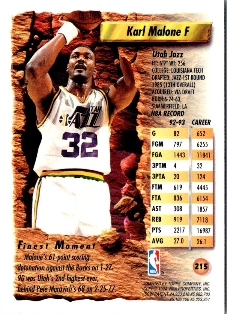 1993 Finest Karl Malone