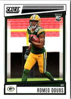 2022 Score Romeo Doubs #389 Rookie
