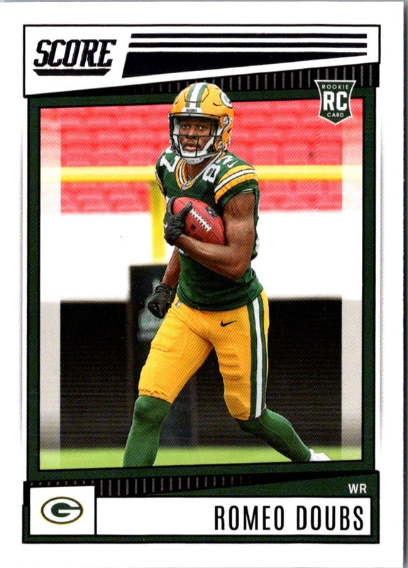 2022 Score Romeo Doubs #389 Rookie