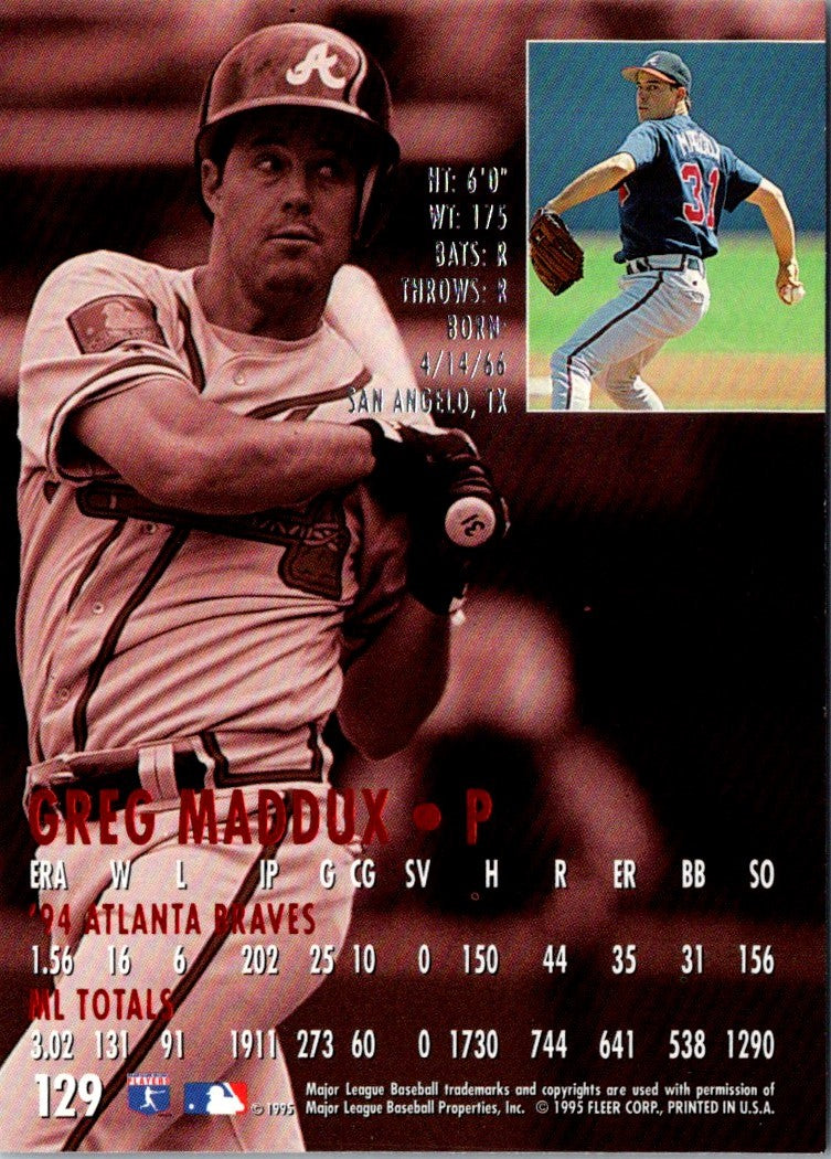 1995 Ultra Greg Maddux