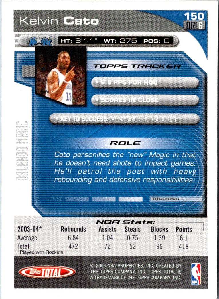 2004 Topps Total Kelvin Cato