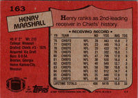 1987 Topps Henry Marshall #163