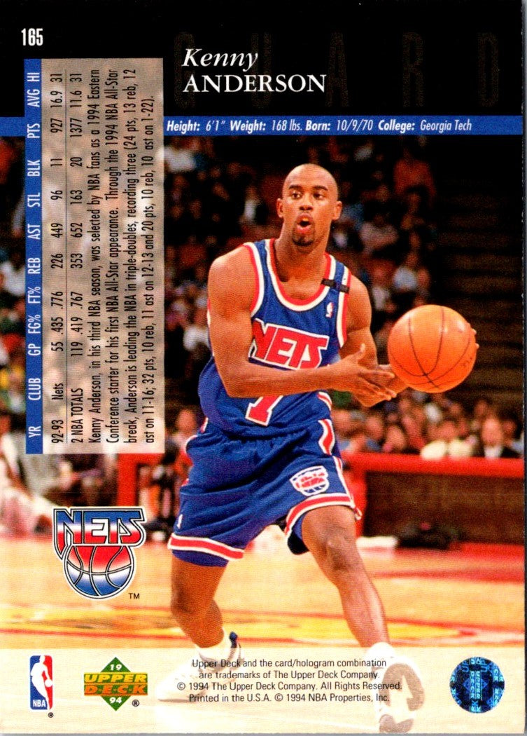 1993 Upper Deck Special Edition Electric Court Kenny Anderson