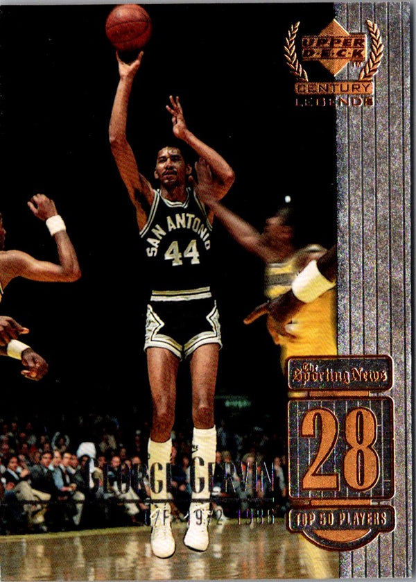 1999 Upper Deck Century Legends George Gervin #28