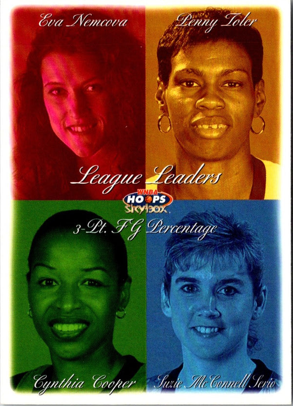 1999 Hoops WNBA Eva Nemcova/Penny Toler/Suzie McConnell Serio/Cynthia Cooper #10