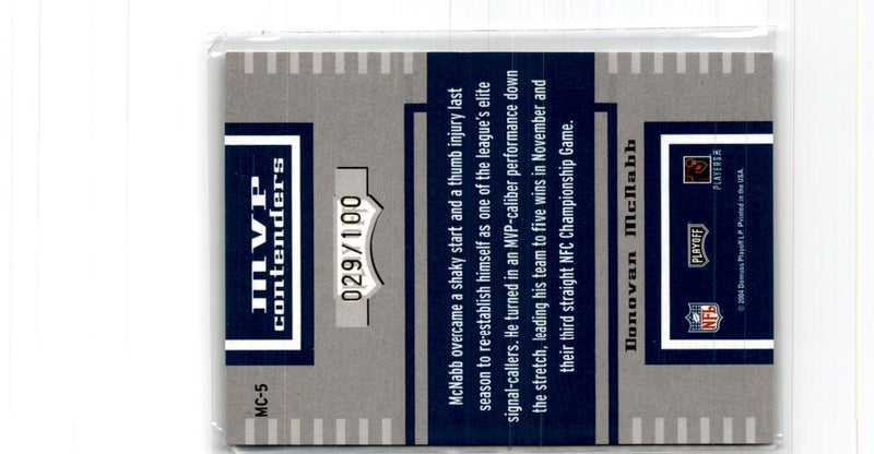 2004 Playoff Contenders MVP Blue Donovan McNabb