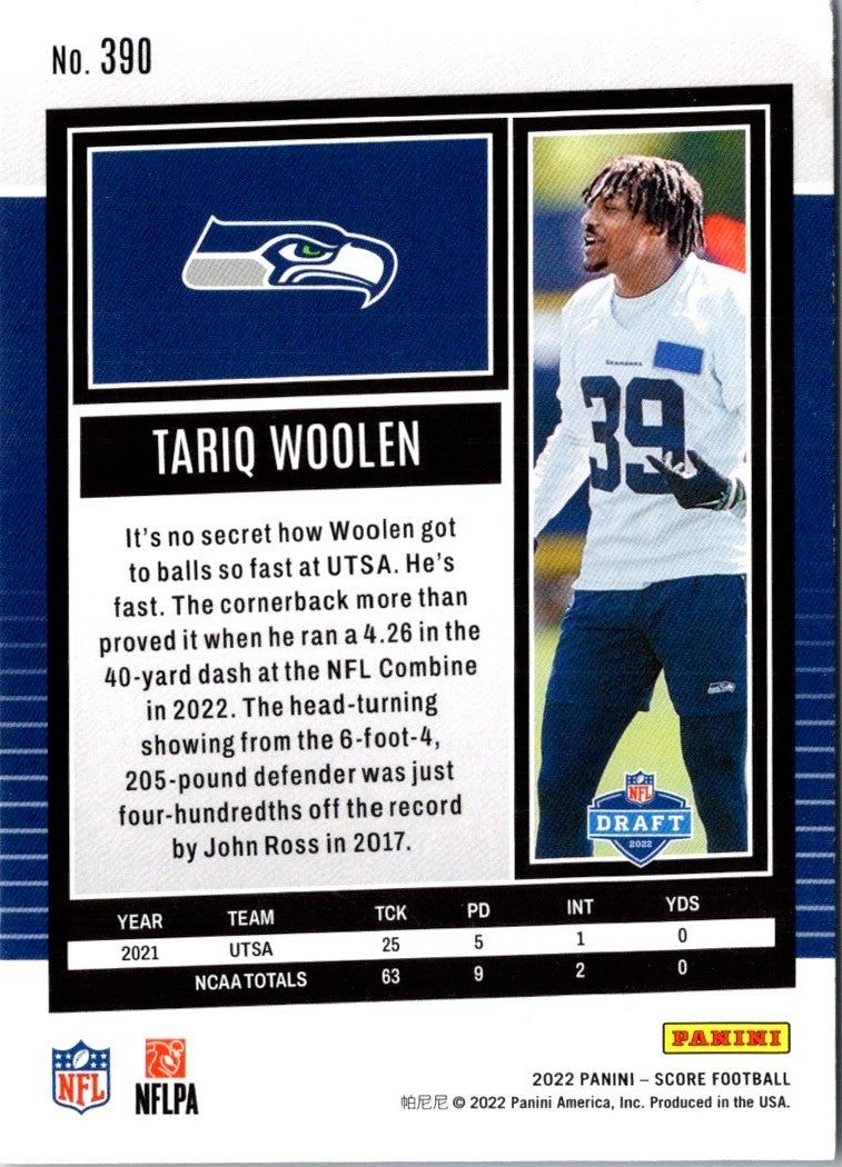 2022 Score Tariq Woolen