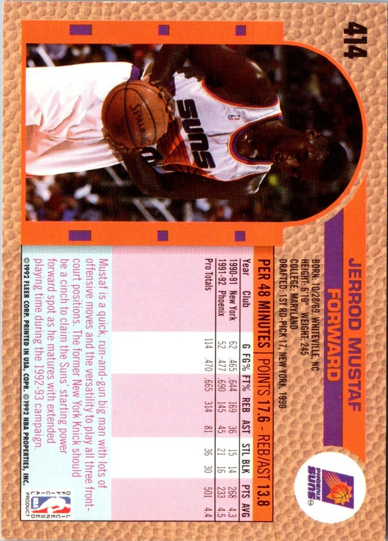 1992 Fleer Jerrod Mustaf