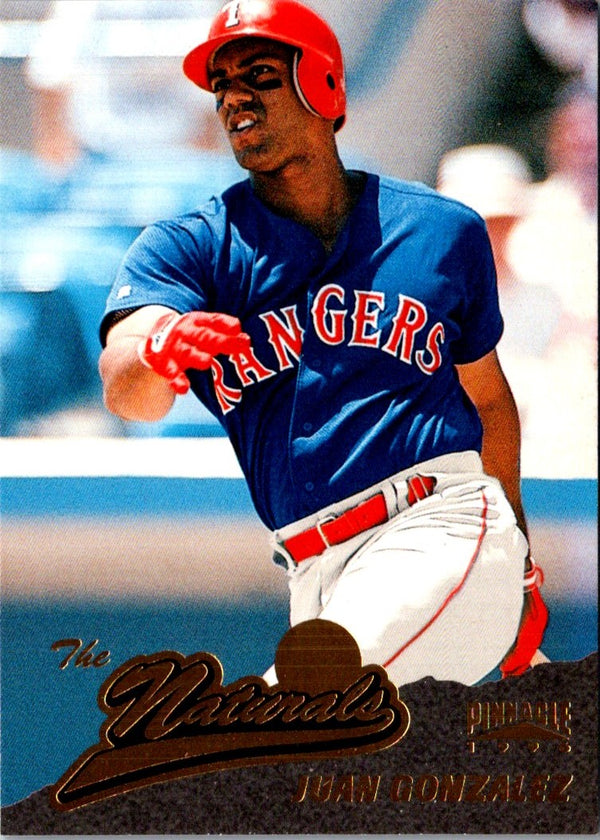 1996 Pinnacle Juan Gonzalez #163