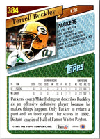 1993 Topps Terrell Buckley #384