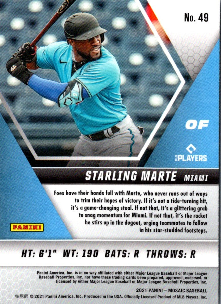 2021 Panini Mosaic Starling Marte