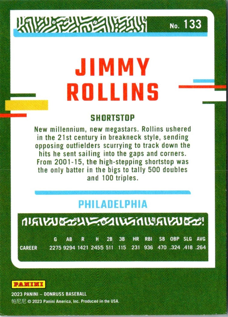 2023 Donruss Jimmy Rollins