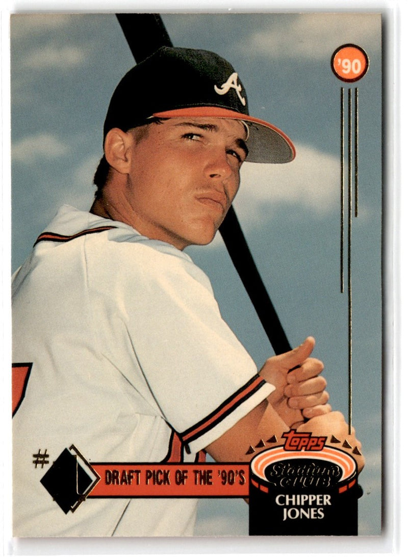 1992 Stadium Club First Draft Picks Chipper Jones