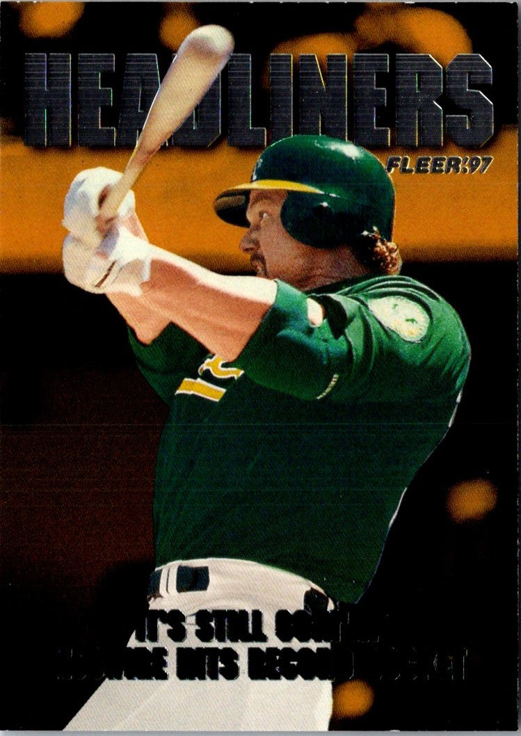 1997 Fleer Headliners Mark McGwire