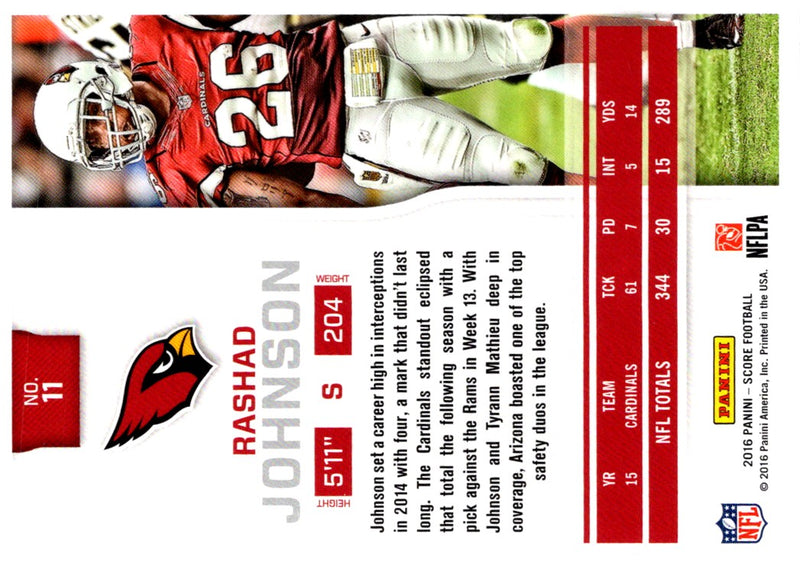 2016 Score Scorecard Rashad Johnson