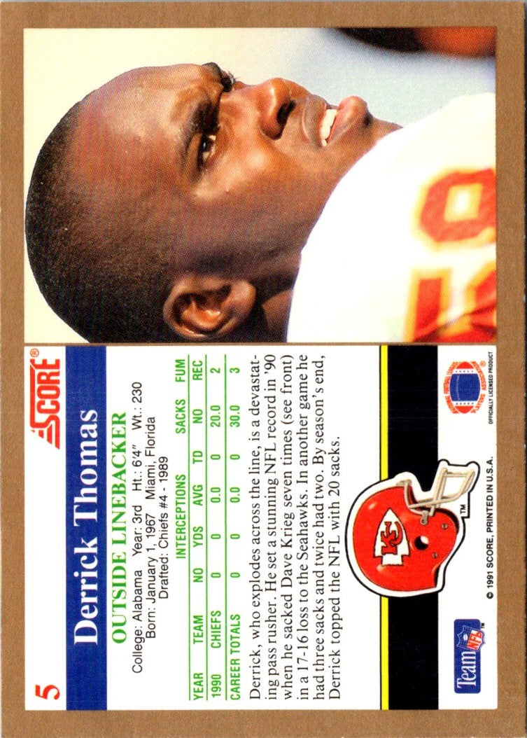 1991 Action Packed NFLPA/MDA Awards Derrick Thomas