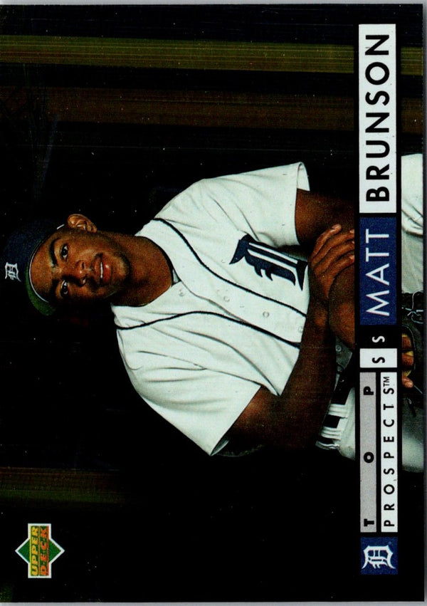 1994 Upper Deck Matt Brunson #547 Rookie